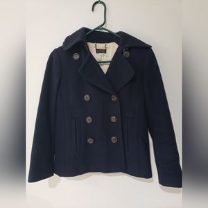 J Crew Navy XS Petite Pea Coat